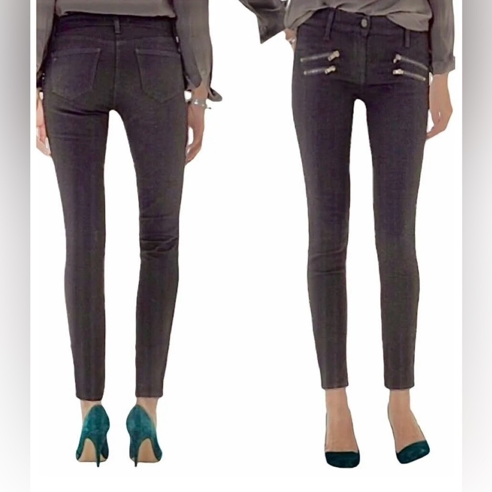 Madewell Women's Black Skinny Denim Jeans 9" Mid Rise | Black Wash/Grey |NEW/NWT